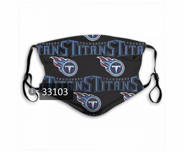 New 2021 NFL Tennessee Titans #7 Dust mask with filter->nfl dust mask->Sports Accessory